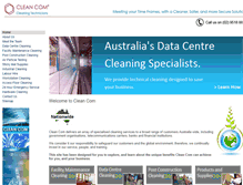 Tablet Screenshot of cleancom.com.au